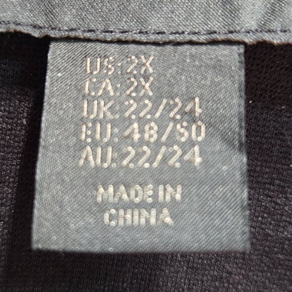 Christian Siriano Hooded Button-Up Swing Jacket Black Size 2X - Picture 9 of 11